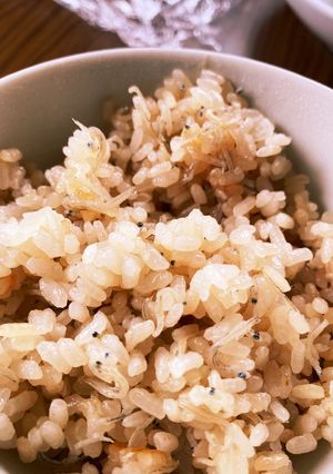 バター醤油のジャコ炊き込みご飯♡-レシピのメイン写真