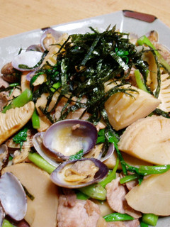 春の幸せ✿たけのことあさりのバター醤油-レシピのメイン写真