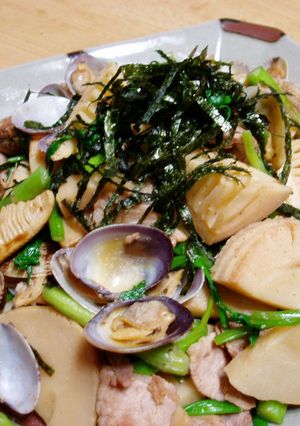 春の幸せ✿たけのことあさりのバター醤油-レシピのメイン写真