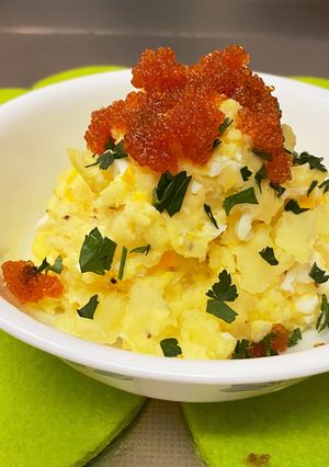 新じゃがで！とびっこのせポテトサラダ-レシピのメイン写真