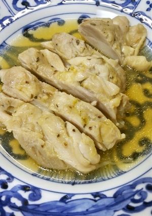 鶏モモと、クレージーソルトとチキンスープ-レシピのメイン写真