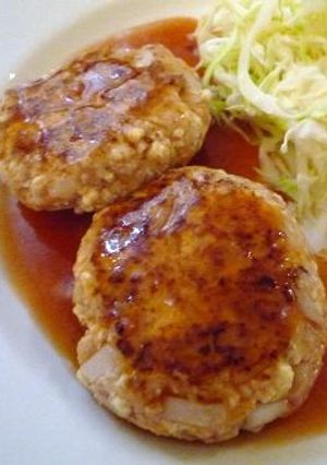 豆腐ハンバーグ☆甘酢ケチャップソースがけ-レシピのメイン写真