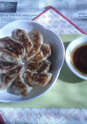珉珉のセミ餃子〜ごま油・有機中濃ソース-レシピのメイン写真