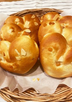 キャラメル粒ジャムのハートパン-レシピのメイン写真