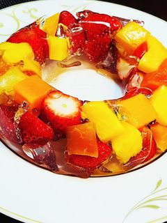 プルルン&キラキラ フルーツゼリー-レシピのメイン写真