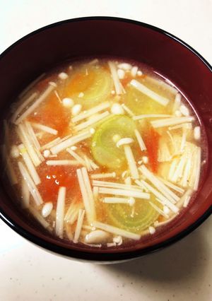 トマトのお味噌汁♡-レシピのメイン写真