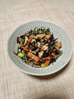 たんぱく質・野菜たっぷりひじき炒め-レシピのメイン写真