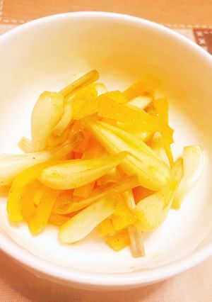 島らっきょうとたくあんのキムチ和え-レシピのメイン写真