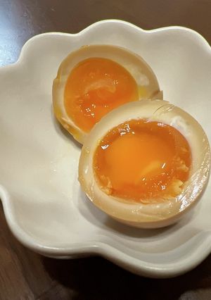 濃厚すぎる！しょうゆ塩麹の味玉-レシピのメイン写真