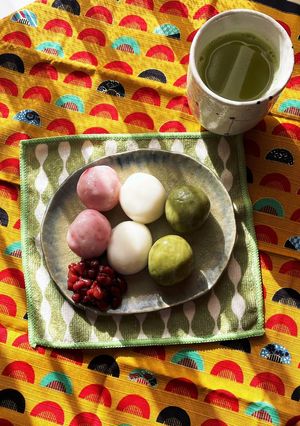 いちごの三色団子あんこ添え♡-レシピのメイン写真