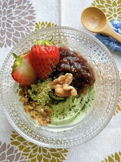 抹茶で和風♡簡単グリークヨーグルトボウル-レシピのメイン写真