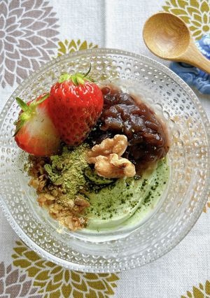 抹茶で和風♡簡単グリークヨーグルトボウル-レシピのメイン写真