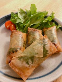 簡単☆大葉とチーズ入り春巻き-レシピのメイン写真