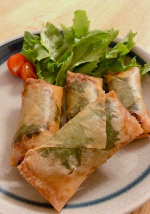 簡単☆大葉とチーズ入り春巻き-レシピのメイン写真