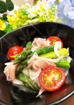 デリ風✿アスパラと新玉ねぎのマリネサラダ-レシピのメイン写真