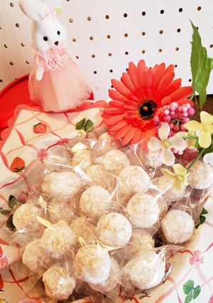 いちごジャムの米粉スノーボール-レシピのメイン写真