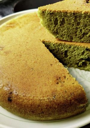 抹茶パンケーキ〜中にアルフォート入れて〜-レシピのメイン写真