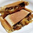 カレーのホットサンド(*´ڡ`●)