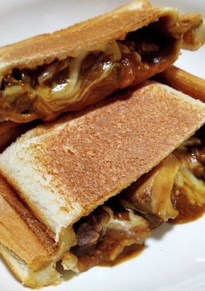 カレーのホットサンド(*´ڡ`●)-レシピのメイン写真
