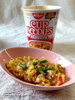悪魔の美味しさ♪カップ麺スープで玉子とじ-レシピのメイン写真