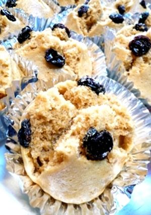 キラキラ輝く黒糖蒸しパン♪　お手軽だから-レシピのメイン写真