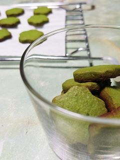 ほろ苦、抹茶クッキー-レシピのメイン写真