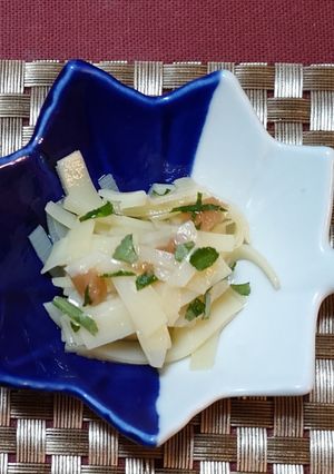 筍姫皮の梅肉あえ-レシピのメイン写真
