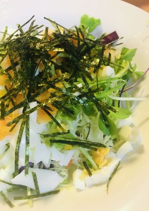 市販サラダ活用●海苔＆玉子のサラダ-レシピのメイン写真