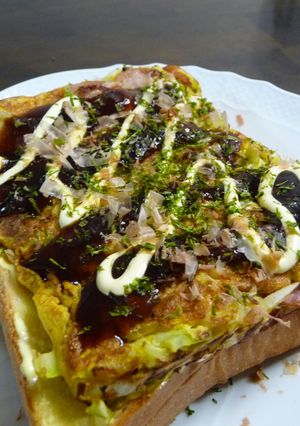 トーストdeお好み焼き！？-レシピのメイン写真