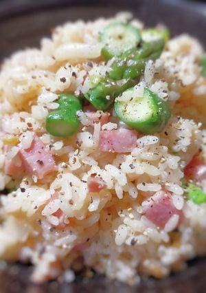 アスパラとベーコンの炊き込みご飯-レシピのメイン写真