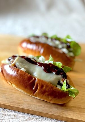 チーズとろとろハンバーグのロールサンド-レシピのメイン写真