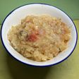 明太子とじゃがいもの卵かけご飯