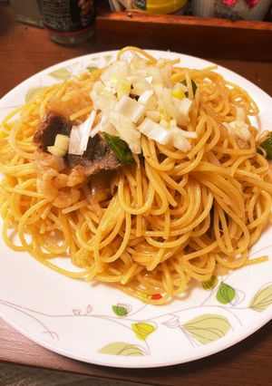 野菜たっぷりでヘルシー　焼肉パスタ-レシピのメイン写真