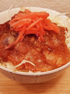 豚バラ揚げ煮丼-レシピのメイン写真