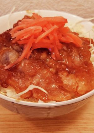 豚バラ揚げ煮丼-レシピのメイン写真