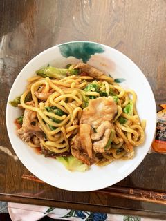 お一人様!焼きそばきな粉クリームパスタ風-レシピのメイン写真
