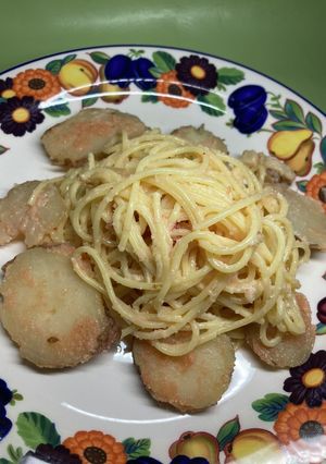 明太子とじゃがいものパスタ-レシピのメイン写真