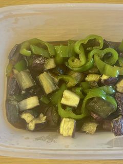 ご飯のお供に!ナスとピーマンの炒め物-レシピのメイン写真