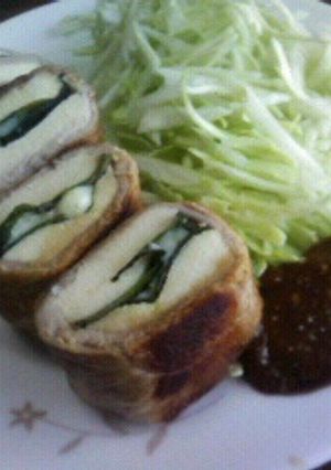 肉巻き高野豆腐・青じそチーズサンド-レシピのメイン写真