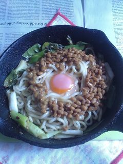 納豆月見の焼きうどんVer.6-レシピのメイン写真