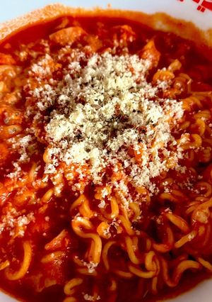 塩ラーメンアレンジトマトラーメン-レシピのメイン写真