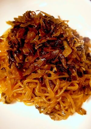 糸こんにゃくと高菜のごま油炒め-レシピのメイン写真