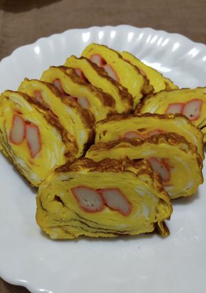 カニかま卵焼き-レシピのメイン写真