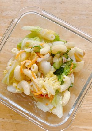 【マヨなし】ツナと白菜のマカロニサラダ-レシピのメイン写真