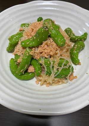 明太子と糸蒟蒻とシシトウの炒め-レシピのメイン写真