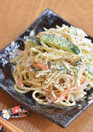 昔懐かしいまろやかなごちそうスパサラ-レシピのメイン写真