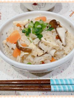 ♧ツナと油揚げの五目炊き込みごはん♧-レシピのメイン写真