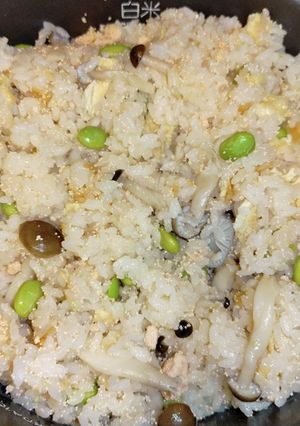 明太子枝豆しめじ油揚げの炊き込みご飯-レシピのメイン写真