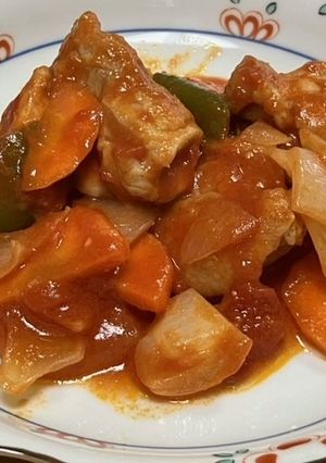 鶏肉のトマト煮込み-レシピのメイン写真