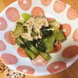 給食の「小松菜とえのきたけの和え物」♡